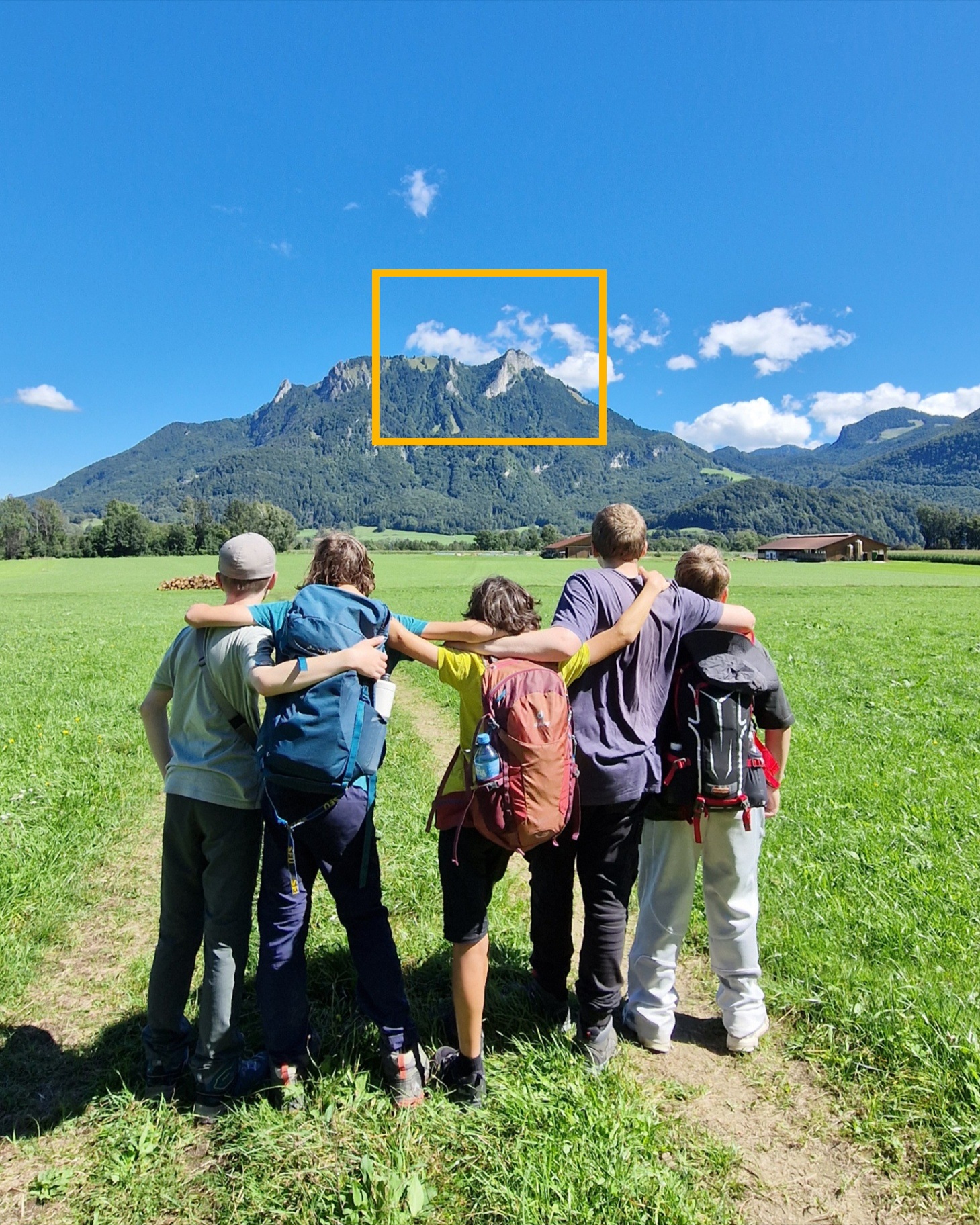 Companions trainieren Gruppensituationen in den Bergen