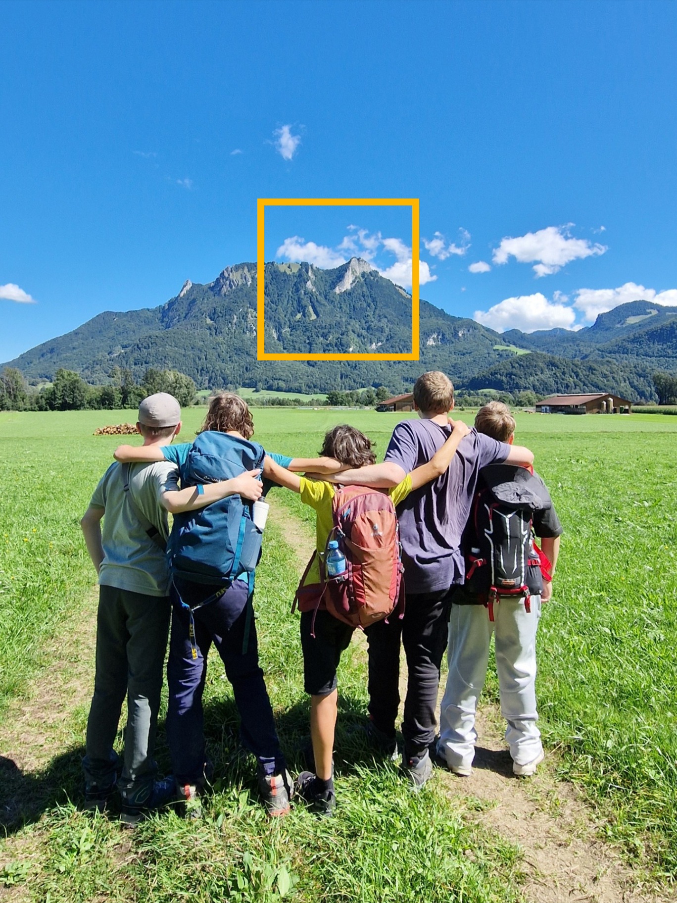 Companions trainieren Gruppensituationen in den Bergen